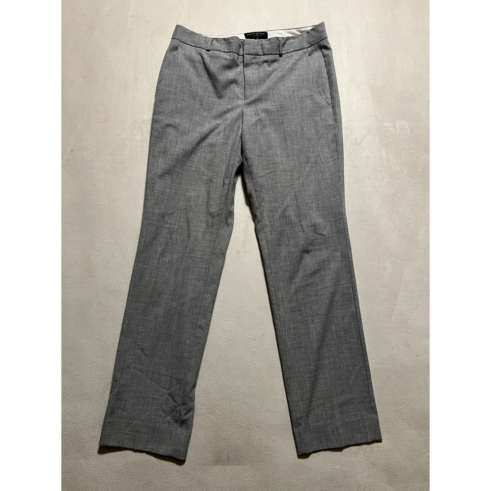 Banana Republic Ryan Curvy Fit Gray Dress Pants Womens 4 Straight Leg Stretch